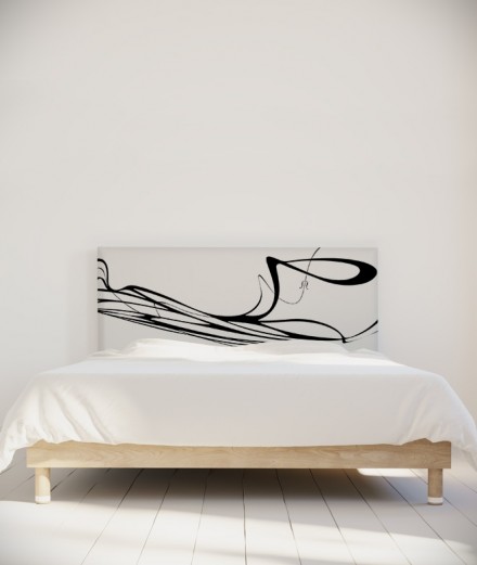 Tête de lit 160 cm Noir Blanc Eclisse Svefn-G-Englar