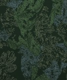 Tête de lit tissu - motif végétal 