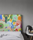 Tête de lit tissu - motif floraux 