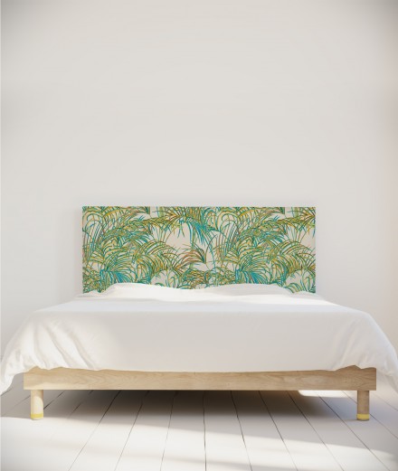 Tête de lit personnalisée - motif palmiers