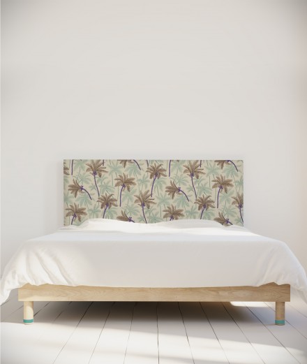 Tete de lit déhoussable palmier