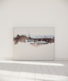 Tête de lit 140 cm Blanc Hossein Borojeni Toits de Paris