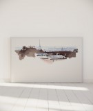 Tête de lit 180 cm Blanc Hossein Borojeni Toits de Paris