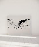 Tête de lit 140 cm Noir Blanc Hossein Borojeni Silence