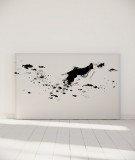 Tête de lit 180 cm Noir Blanc Hossein Borojeni Silence