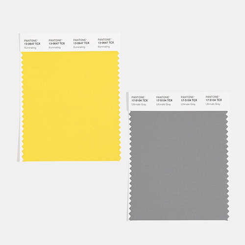 Pantone 2021 illuminating et ultimate gray