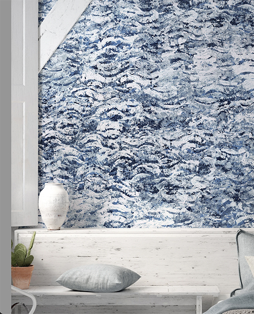 Papier peint motif mer