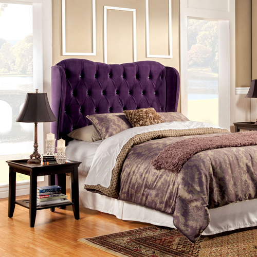 tete-de-lit-tissu-violet-chic-prune