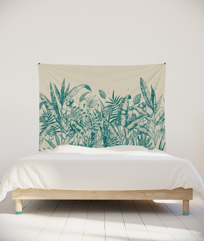 tenture-tapisserie-deco-jungle