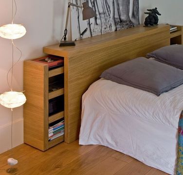 rangement tête de lit